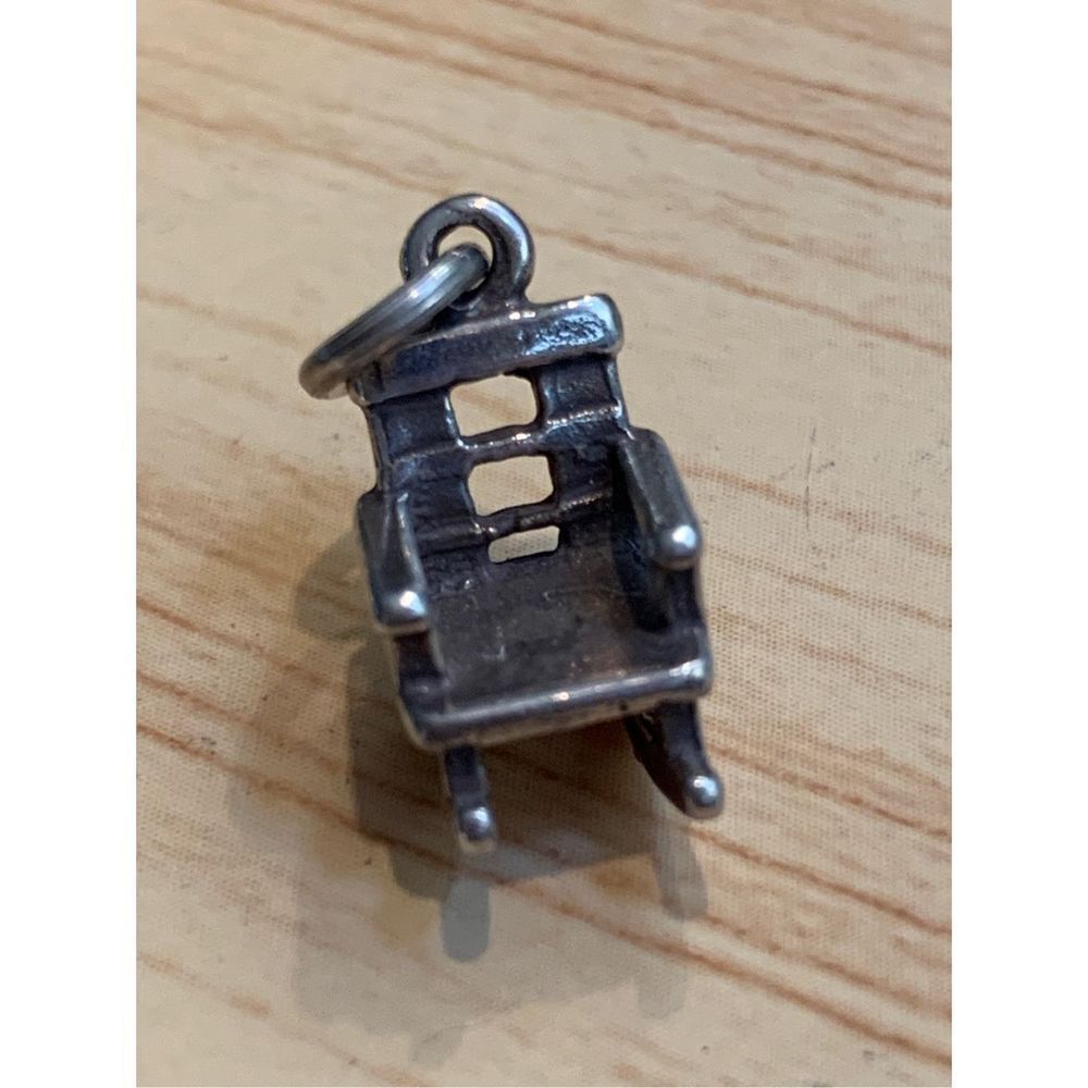 Farmhouse Rocking Chair Sterling Silver Jewelry Charm